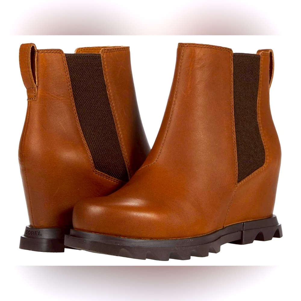 NIB Sorel Joan of Arctic III Wedge Chelsea - Hazelnut/Blackened Brown 10.5